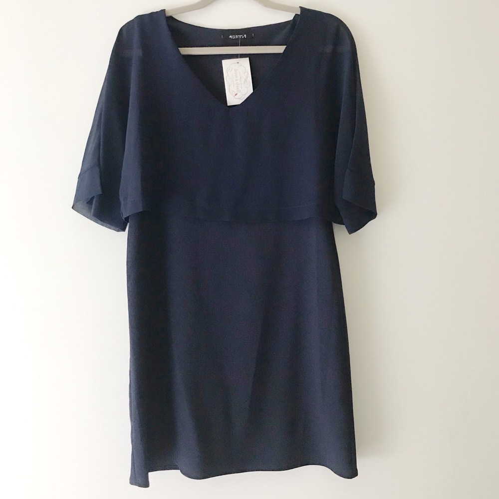NWT Fall Navy Blue Dress